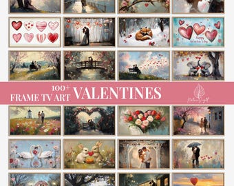 Valentine's Day Samsung Frame TV Art: 100+ Romantic Screensavers (Digital Download)