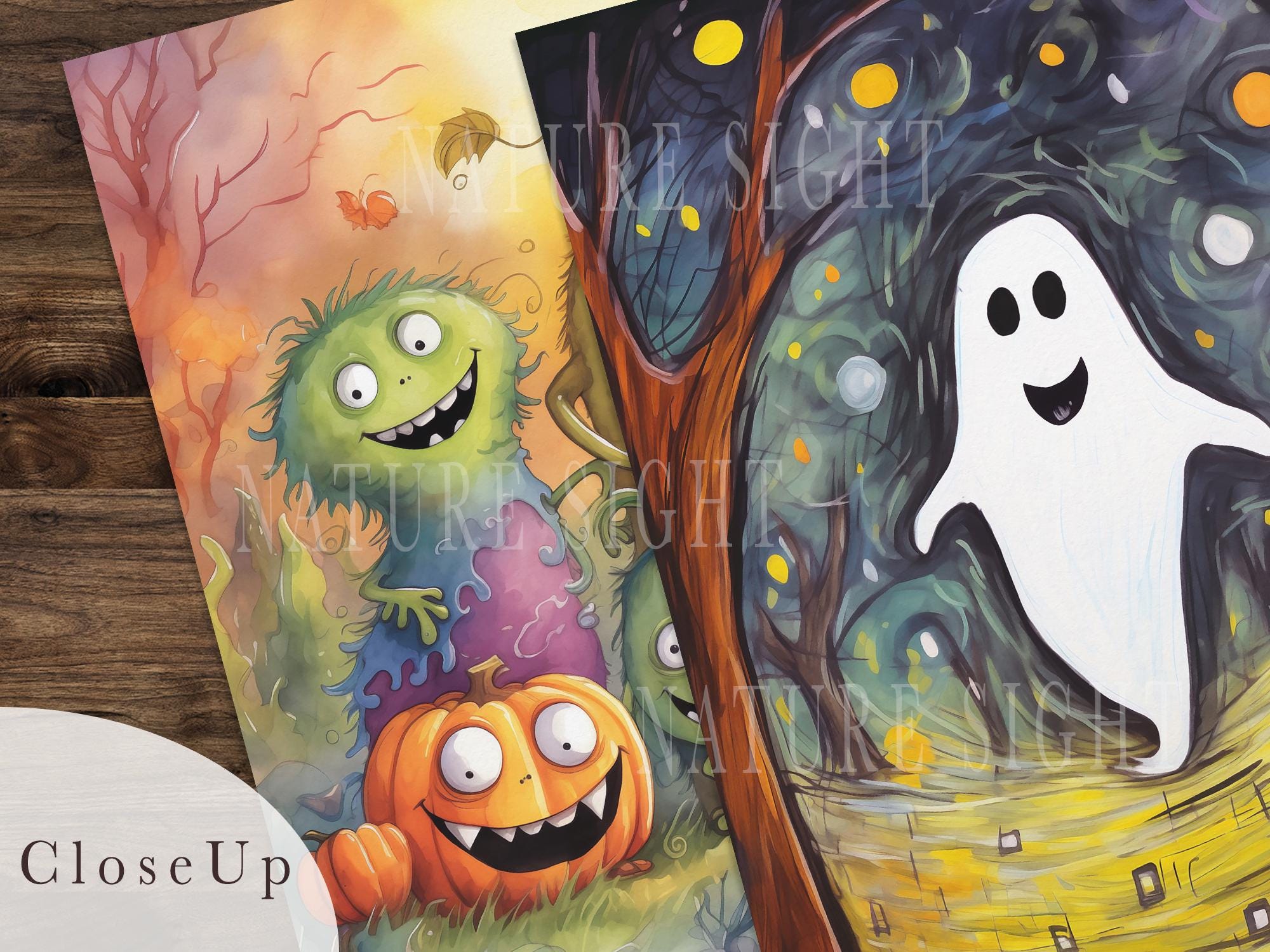 Halloween Digital Papers | 12x12 Printable Scrapbook Pages (digital ...