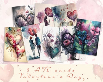 Love Collage Sheets: Printable Scrapbook Paper (Digital Download)