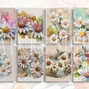 Floral Printable Atc Cards, Botanical Junk Journal Supplies, Digital ...