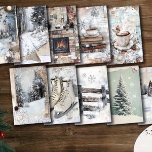 Cozy Winter Junk Journal Kit | Printable Ephemera (digital Download) - Etsy