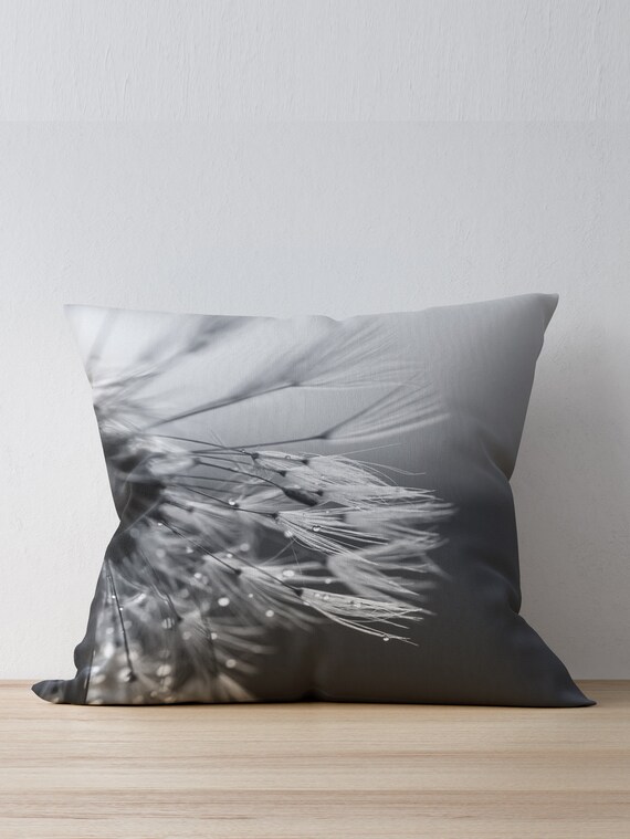 Dandelion Pillow Cover Floral Pillow Case Floral Sofa Bedroom Pillows Black And White Pillows Dandelion Pillow Cover Floral Pillow Case Floral Sofa Bedroom Pillows Black And White Pillows