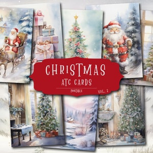 Kit album di ritagli di Natale / Carta per diario vintage per le feste / Effimere stampabili per le feste / Collage invernale accogliente / Set di download digitale