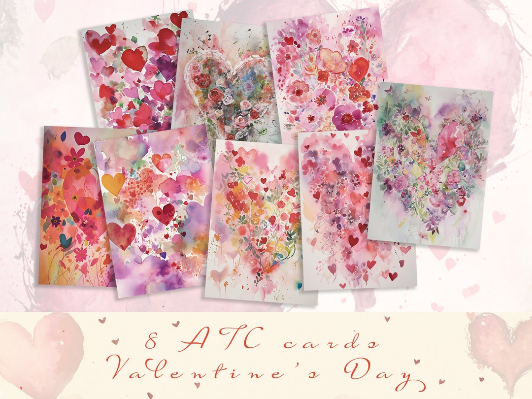 valentines-printable-cards-love-junk-journal-valentines-ephemera-hearts-digital-tags