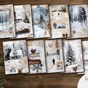 Cozy Winter Junk Journal Kit | Printable Ephemera (digital Download) - Etsy