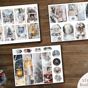 Cozy Winter Junk Journal Kit | Printable Ephemera (digital Download) - Etsy