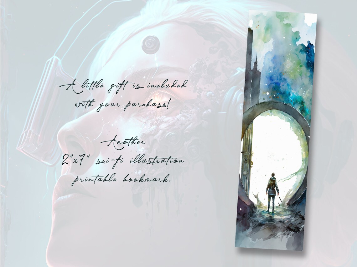 Sciencefiction Printable Bookmarks Sci Fi Junk Journal - Etsy