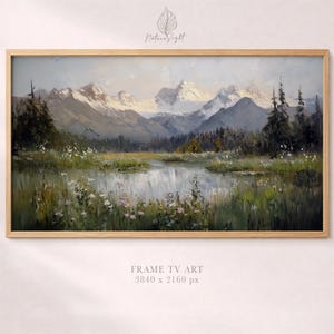 Berglandschaft Bilderrahmen TV Art: Rustikale Naturszene (Digitaler Download)