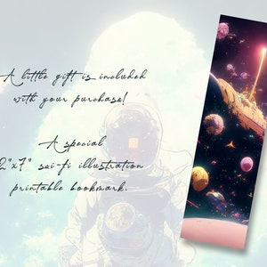 Spaceman Printable Bookmarks, Sci Fi Junk Journal, Science Fiction ...