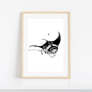 Manta Rochen Kunstdruck: Ocean Wandbild (Instant Download)