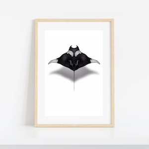 Mantarochen Print: Sea Life Wandbild (Digitaler Download)