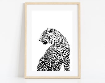 Leopard Art Print: Animal Wall Decor (Digital Download)