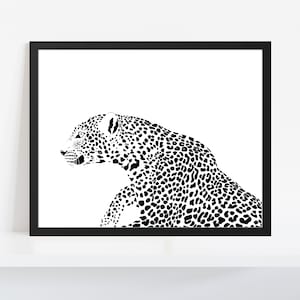 Leopard Art Print: Modern Animal Wall Decor (Digital Download)