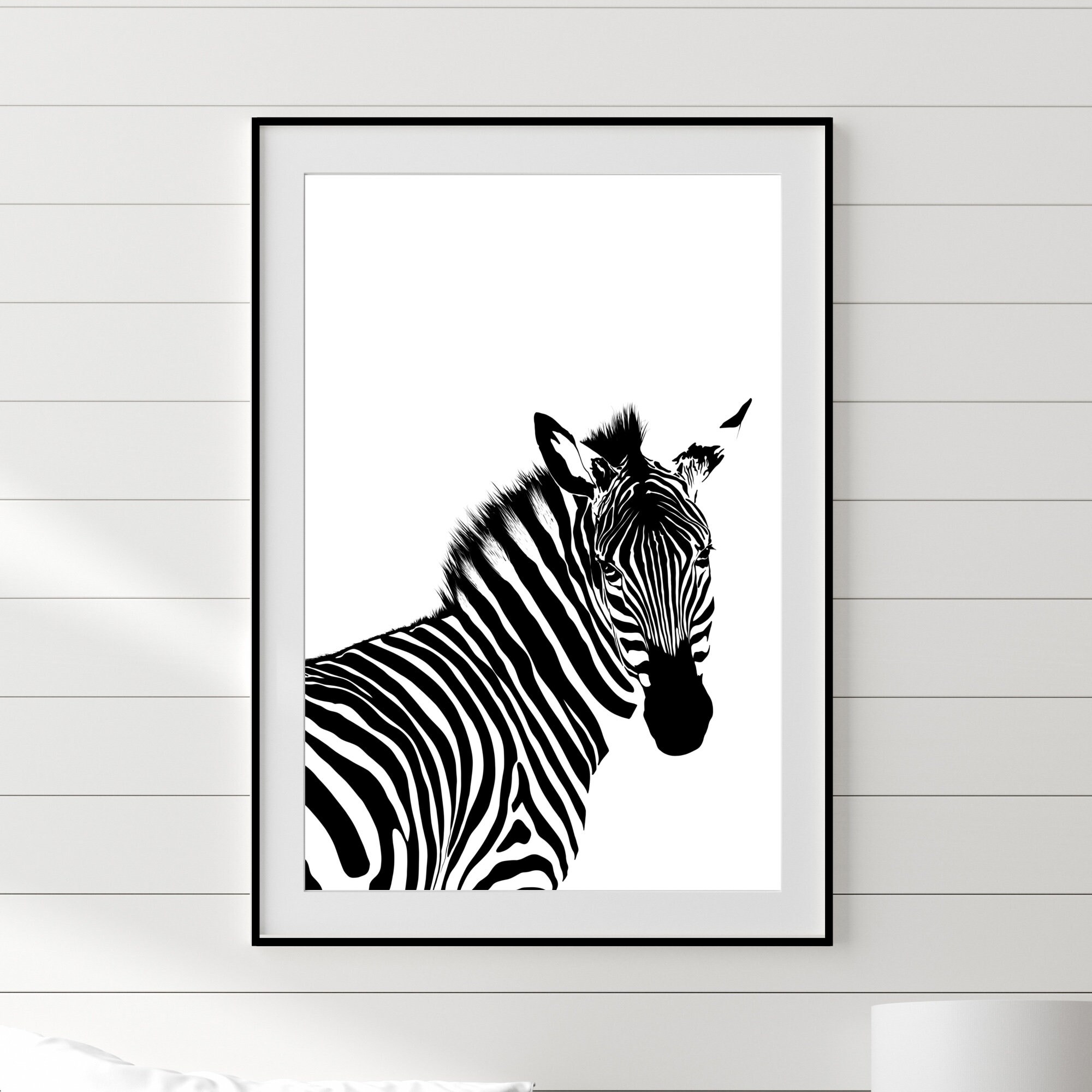 Zebra Art Print Set of 3 Prints Printable Wall Art Etsy