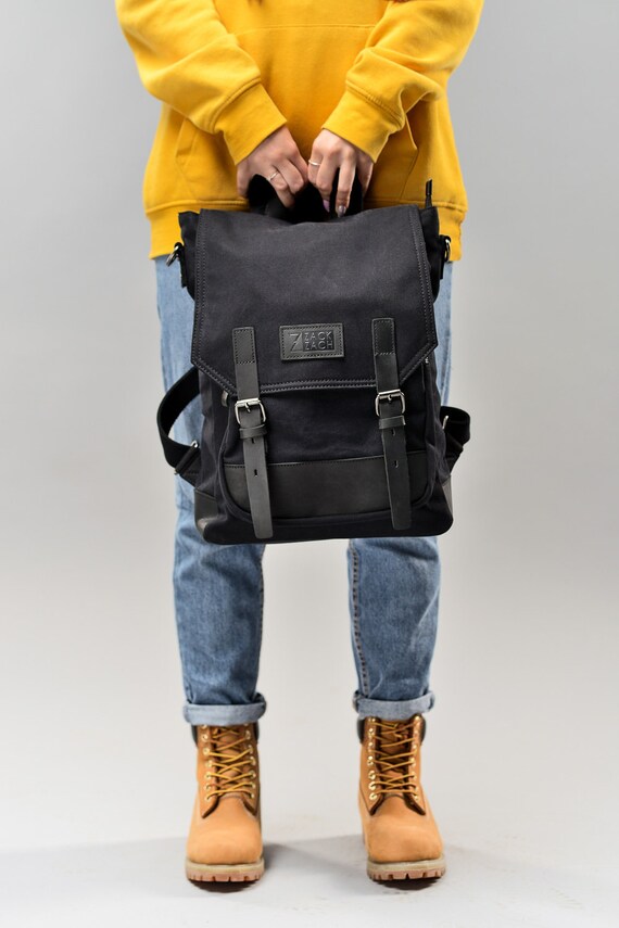 canvas rucksack backpack
