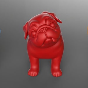 3D model of Question Pug