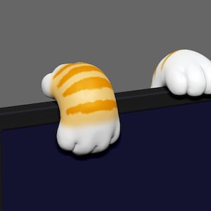 3D Model of Cute Cat Feet Climb STL for 3DPrint