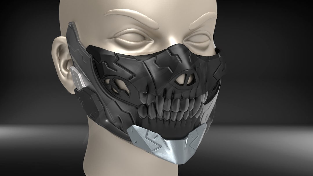 3D Model of Cyborg Mask V3 for 3dprint - Etsy Sweden