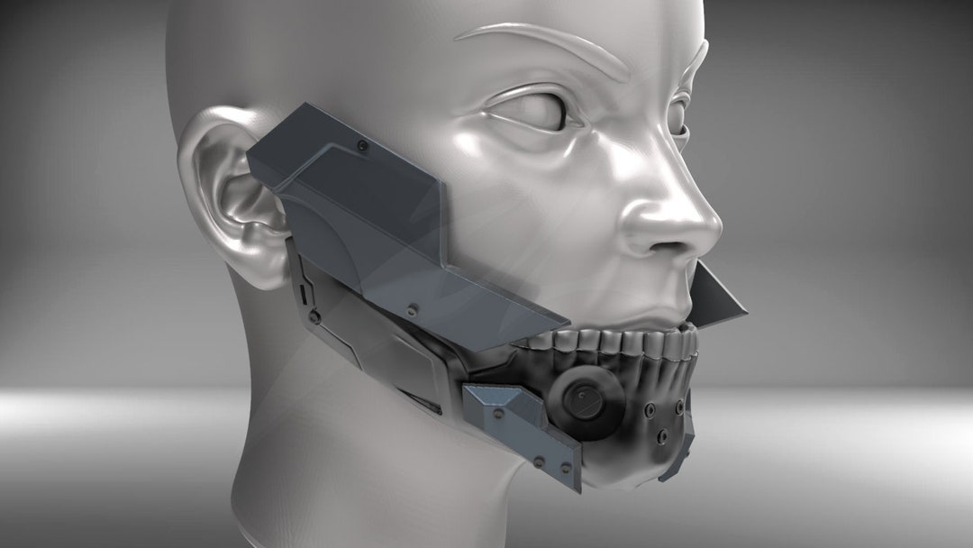 3D Model of Cyborg Jaws V4 - Etsy
