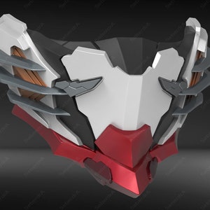 3D model of New Rex Mecha Mask For 3Dprint