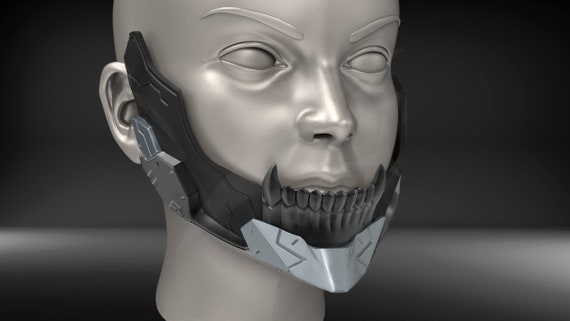 3D Model of Cyborg Jaws V3 - Etsy