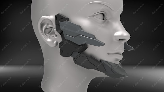 3D Model of Cyborg Jaws V4 - Etsy