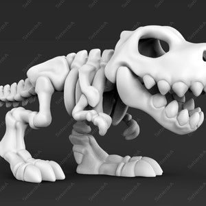Lindo modelo 3D de fósil de T-REX (archivo digital)
