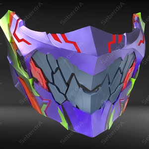 Modèle 3D du masque Mecha Unit01 pour 3DPrint
