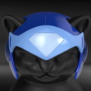 3D model of Cat Ninja Helmet STL for 3D Print