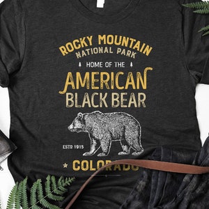 Rocky Mountain National Park Shirt / National Parks / National Park Gifts / Black Bear / Colorado Shirt / Bear Lake / Tank Top / Hoodie