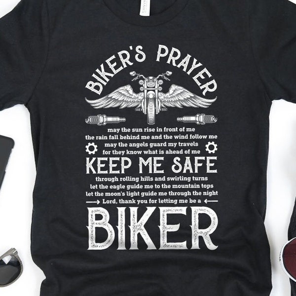 Bikers Prayer Shirt / Biker Gifts /  Bike Lover Gift / Motorcycle Rider / Motor Bike Riders / Motorcyclist Shirts / Tank Top / Hoodie