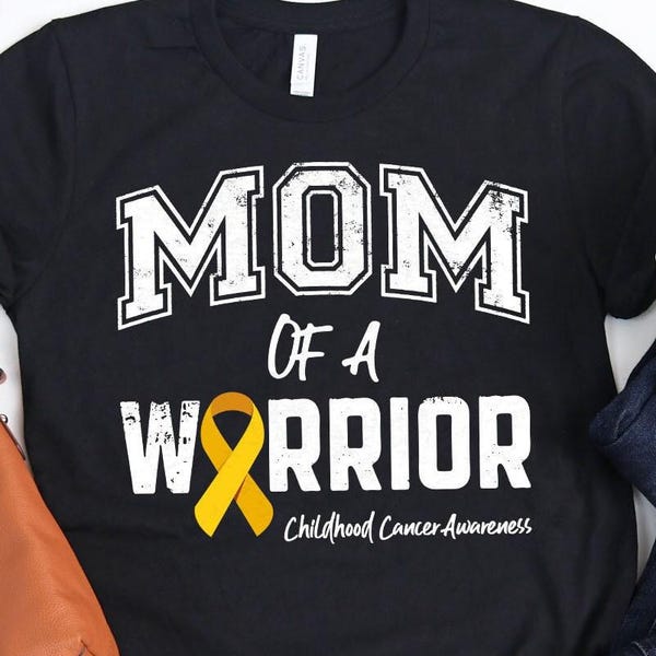 Mom of a Warrior Cancer Awareness Shirt / Mothers Day Gift / Cancer Shirt / Cancer Ribbon Shirts / Breast Cancers Tee / Tank Top / Hoodie
