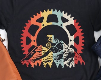 Chemise de vélo de montagne / Cadeaux de motard / Cadeau pour amoureux de vélo / Sport cycliste / Chemises de cycliste / T-shirt de motard / Amateurs de cyclisme / Débardeur à capuche