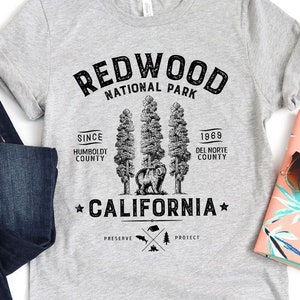 Redwood National Park Shirt / National Parks / National Park Gift / California Shirt / Redwood Trees / California Redwoods / Tank Top Hoodie