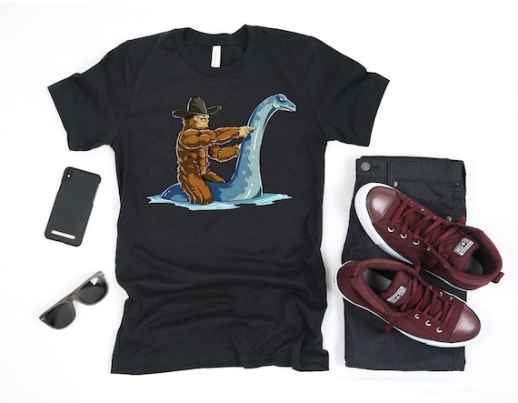 Bigfoot Loch Ness Shirt / Bigfoots Gift / Yeti Sasquatch Shirts / Lake Lover Gifts / Monster Tee / Graphic Apparel Design / Tank Top Hoodie