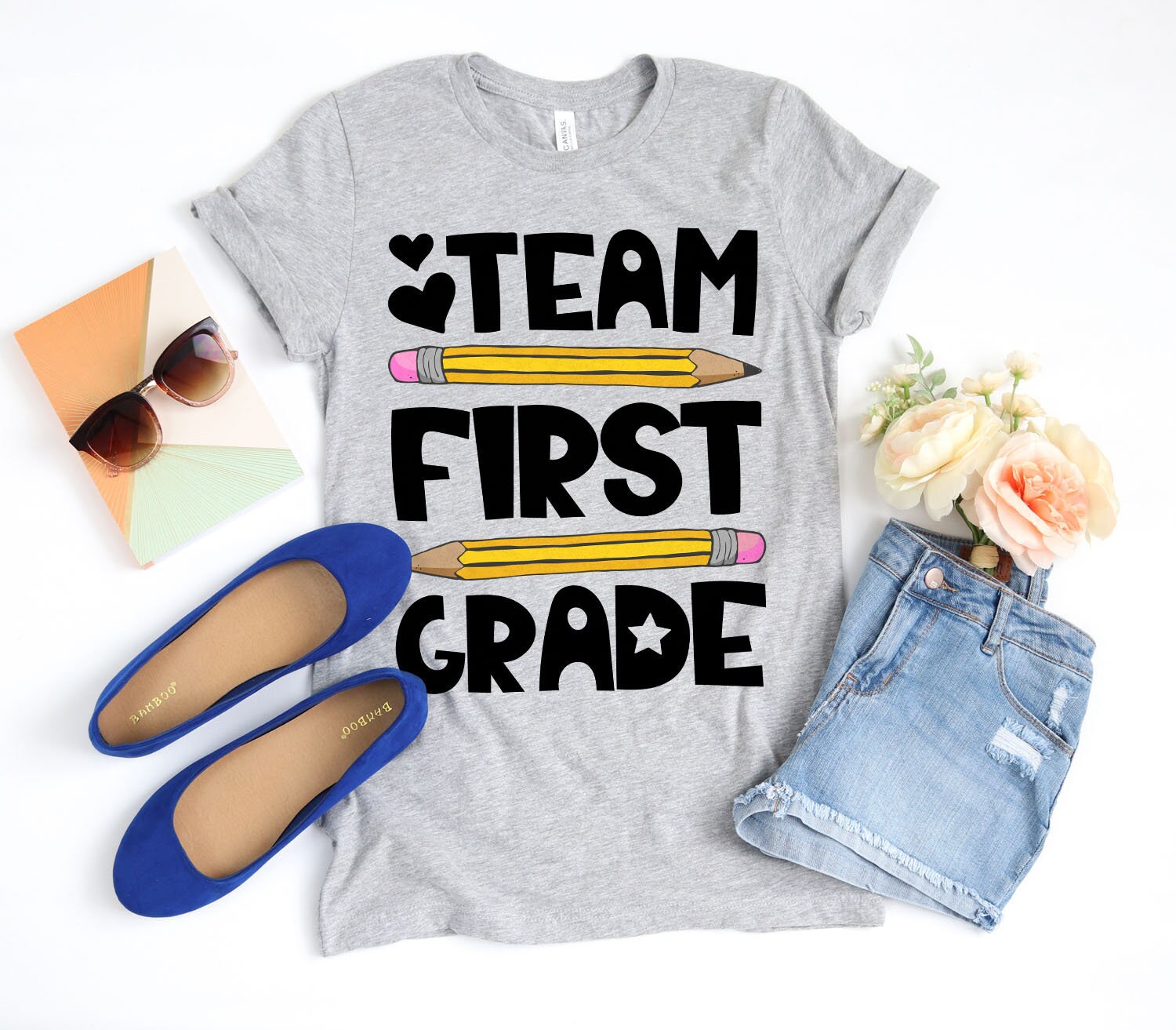 Team First Grade Shirt 1st Grade Shirt Back To School Etsy