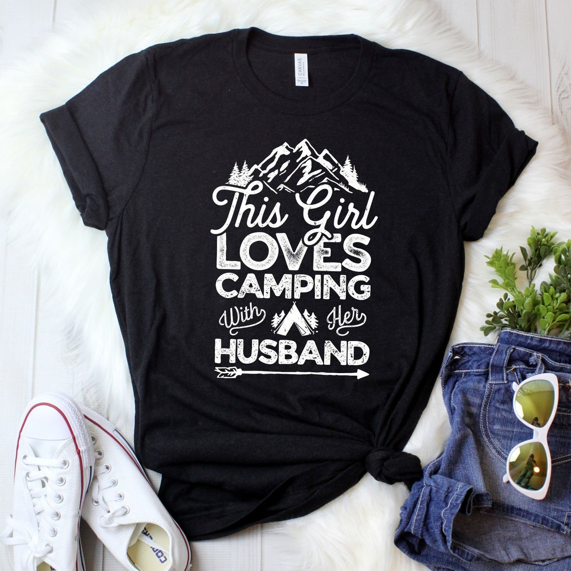 This Girl Loves Camping Shirt / Hiking Gifts / Hiker Camper Etsy
