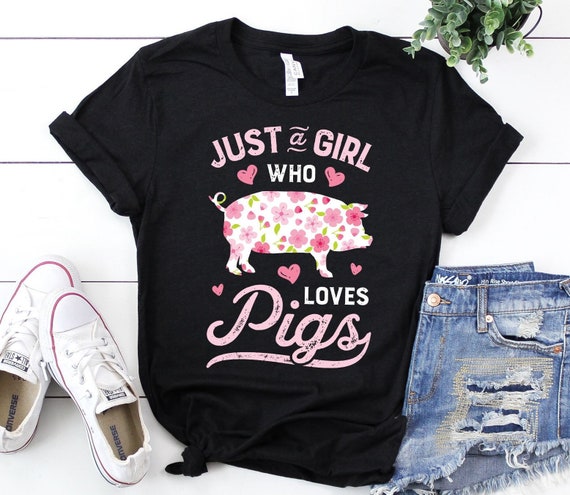 I Love Pigs T Shirt Pig Lovers Farming Farmer Girls Gifts I Love Pigs T Shirt Pig Lovers Farming Farmer Girls Gifts