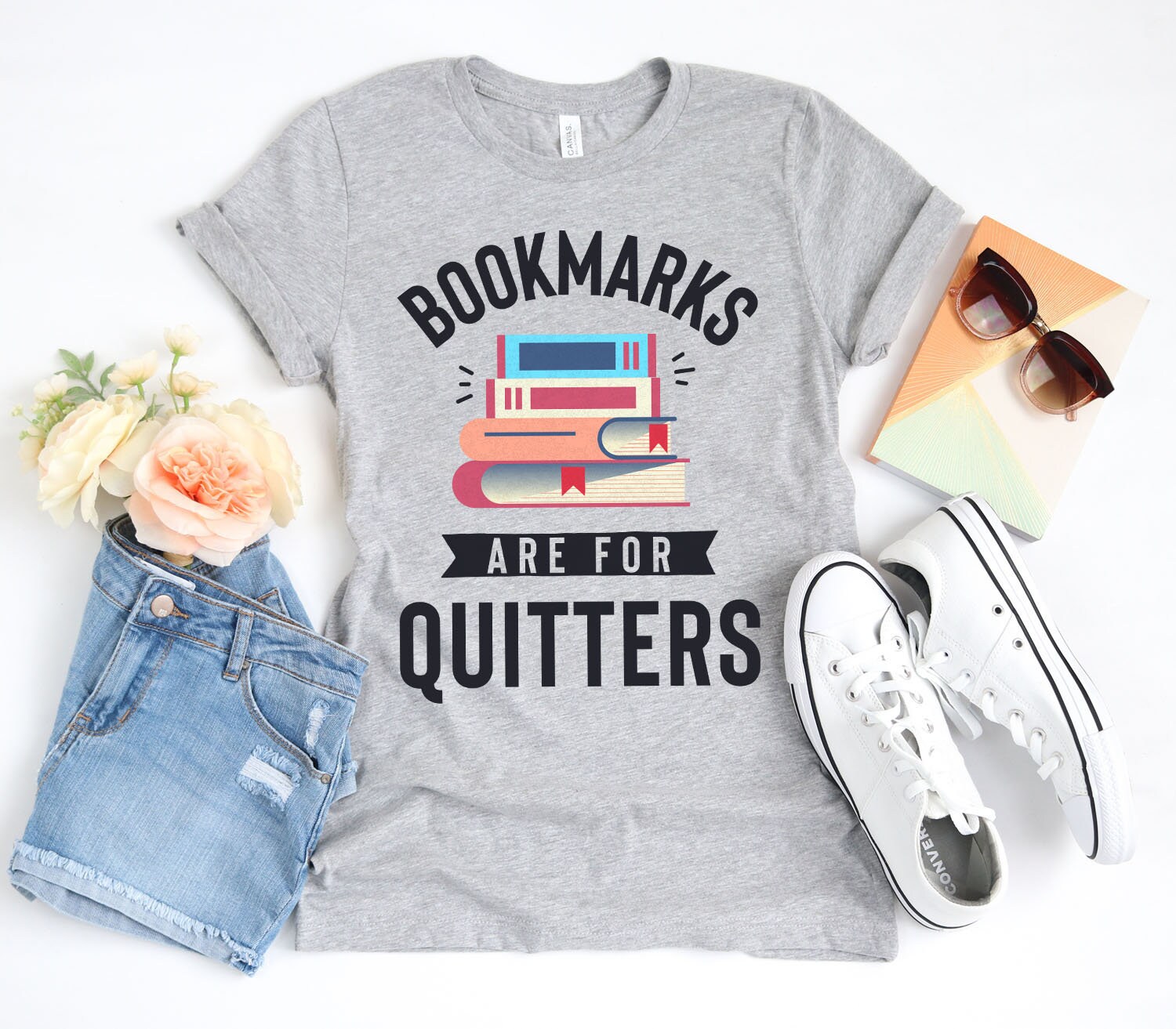 Bookmarks Are for Quitters Shirt / Book Shirt / Books Gift / Etsy