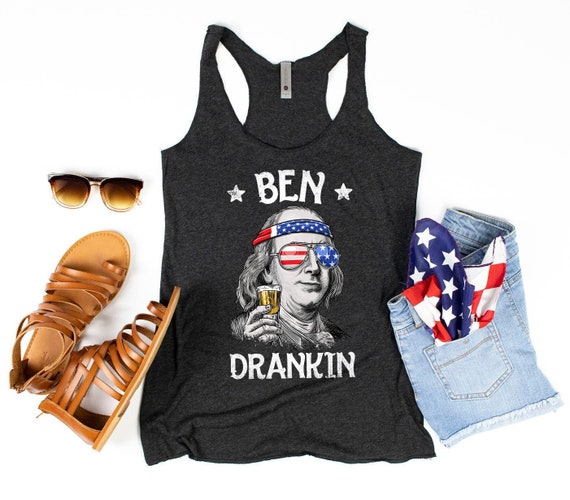 Ben Drankin 4th Of July Funny Benjamin Franklin Men Drinking Tank Top Ben Drankin 4th Of July Funny Benjamin Franklin Men Drinking Tank Top