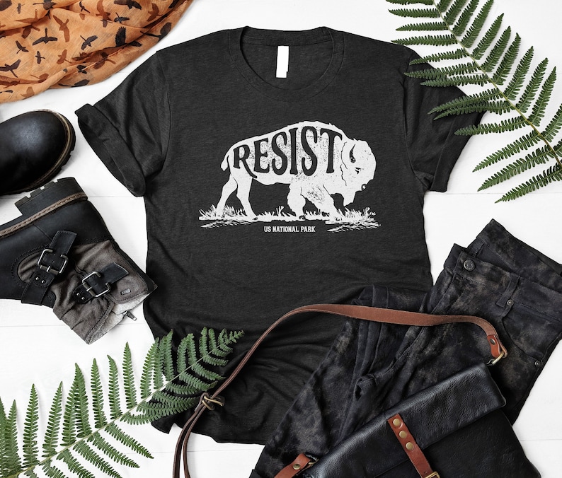 Resist National Park Shirt / National Parks / National Park Gifts / Resist Shirt / Alt National Park / Bison Shirt / Tank Top / Hoodie image 1