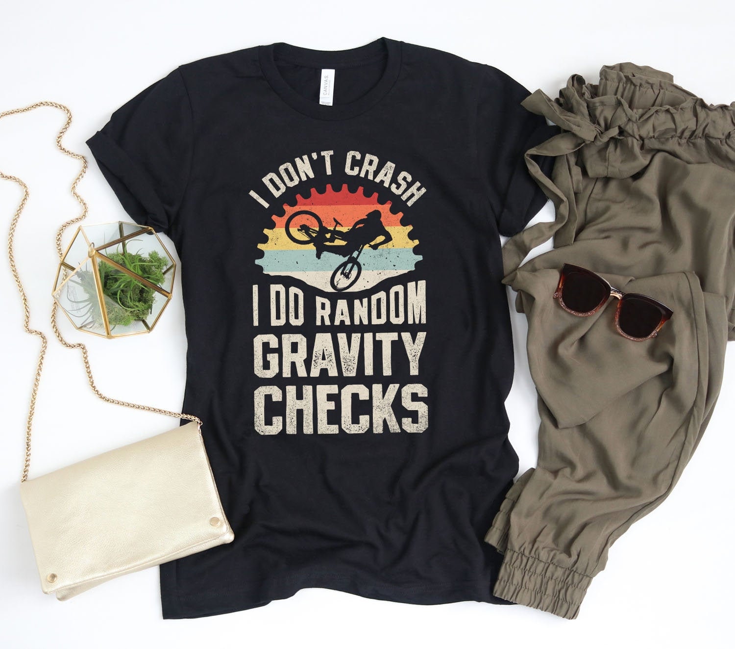 I Dont Crash Mountain Biking Shirt 