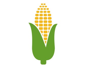 Ear of Corn SVG, Corn Cob DXF, Harvest Cut Files Commercial Use