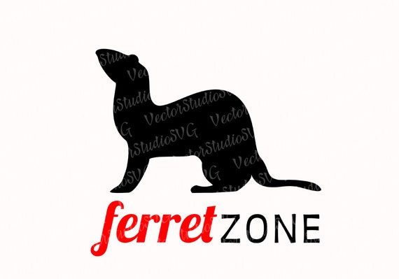Ferret Svg Silhouette Ferret Lover Pets Svg Ferrets Owner Gifts DIY Cut Cutting File Cricut Vinyl Transfer Ferret Zone Svg Png Eps Dxf Pdf