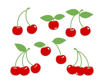 Cherry SVG Bundle, Cherry Cut Files (Digital Download)