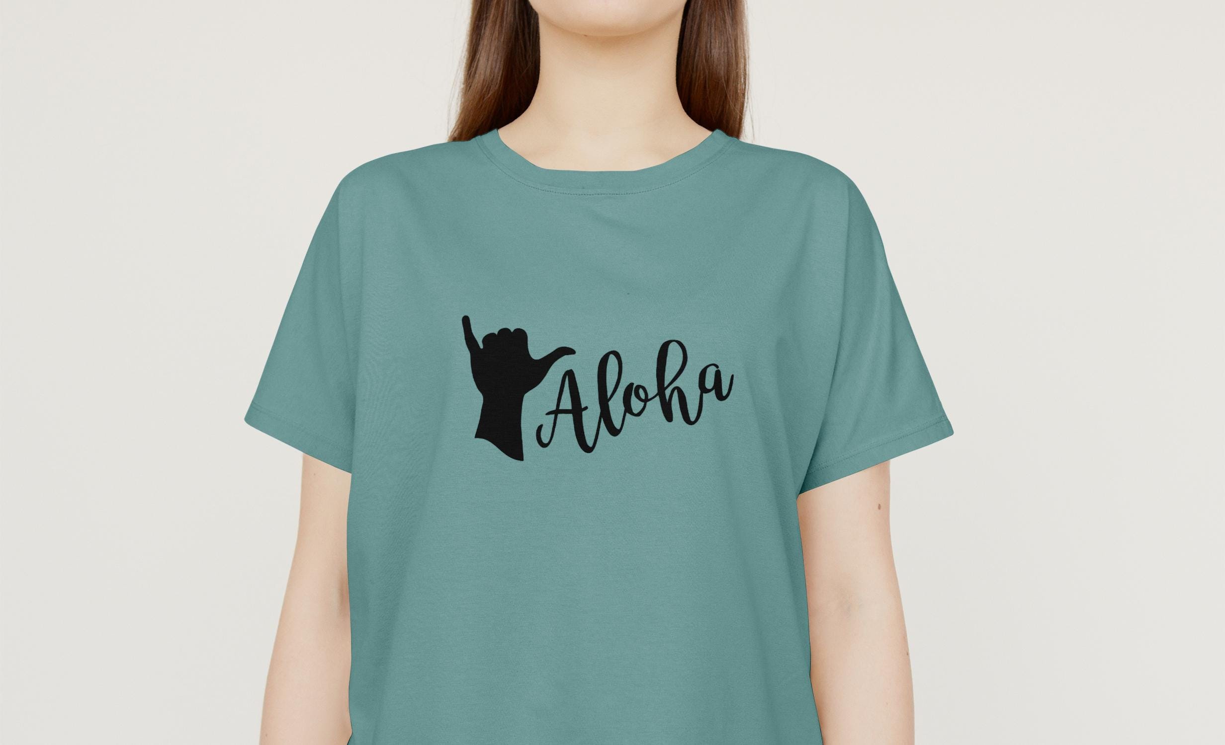 Aloha SVG, Shaka Hand SVG, Hawaiian Surf Design, Beach Vacation