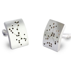 Sternbild Manschettenknüpfe- Sterling Silber- Hochzeitsgeschenke- Männergeschenke- personalisierte Geschenke-himmlisches Geschenk- Stargazer Schmuck