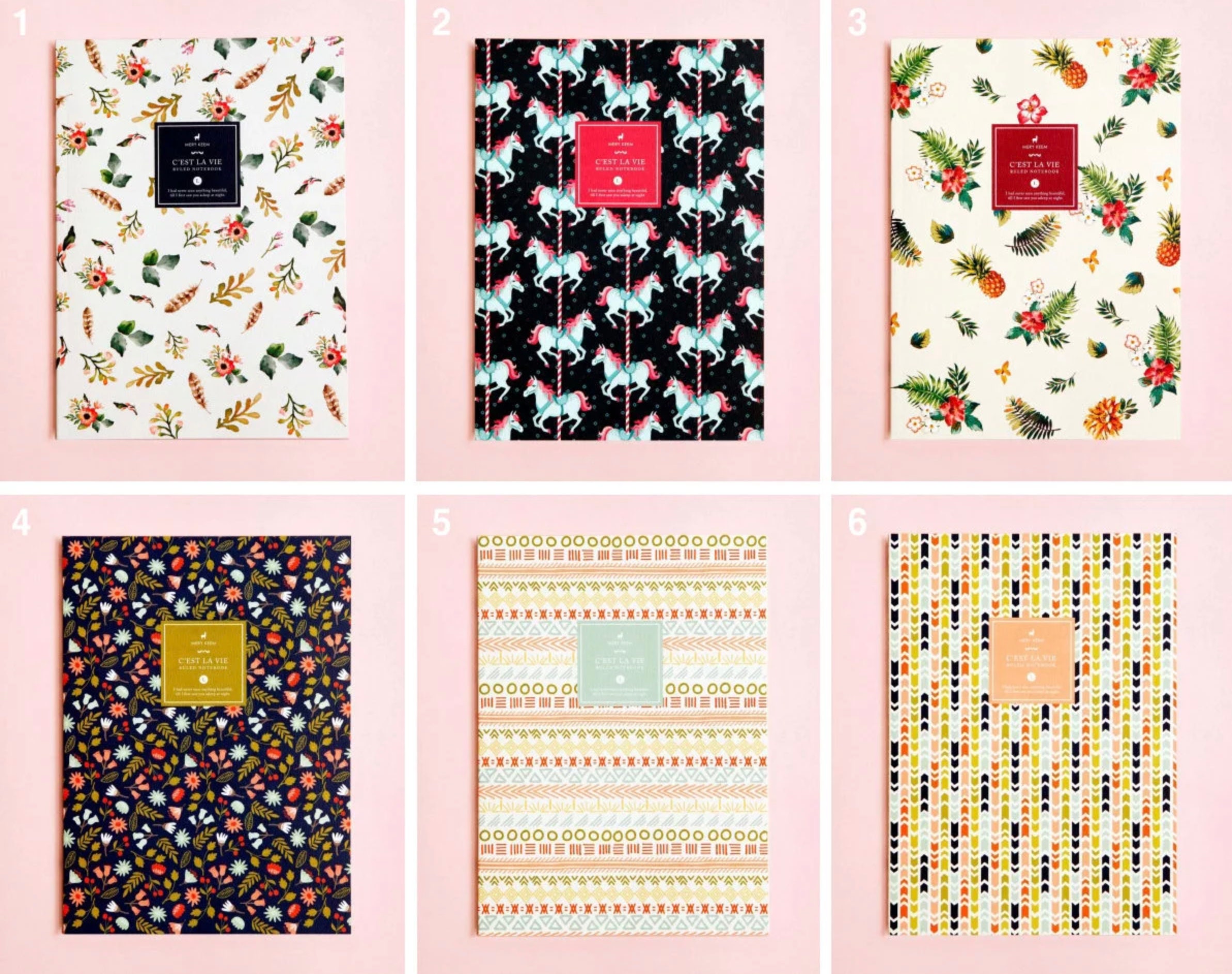 PATTERN NOTEBOOK SET Large Notebook Writing Journal Etsy