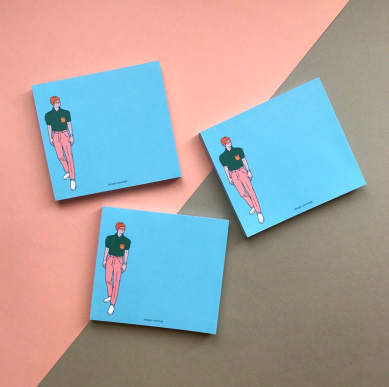 BOY MEMO Colorful Memo Memopad Notepad Christmas Gift Etsy