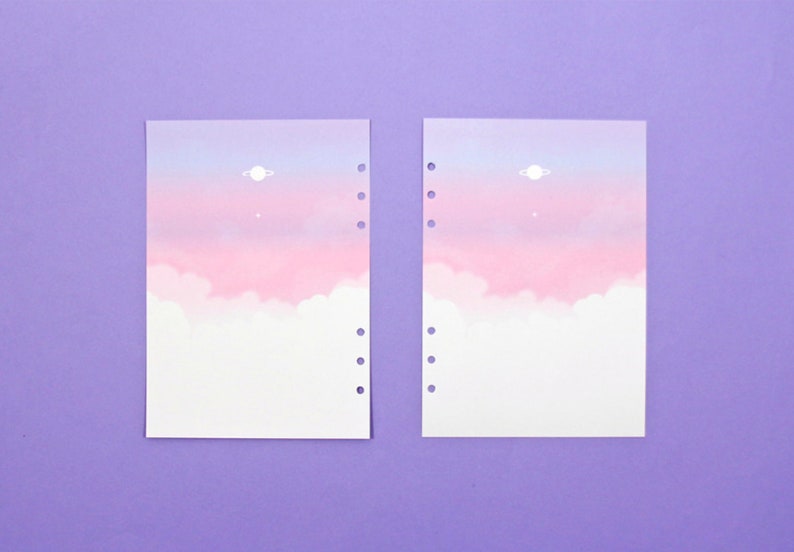 A5 PLANNER REFILL Printed Planner Inserts Plain Plan Etsy